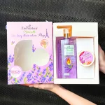 Set Quà Tặng Sữa Tắm Enchanteur Naturelle Hương Hoa Lavender &amp; Tẩy Tế Bào Chết Body (Set Màu Tím)