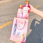 Bộ Purité sữa tắm Rose hoa hồng 850ml và Cherry Blossoms 250ml