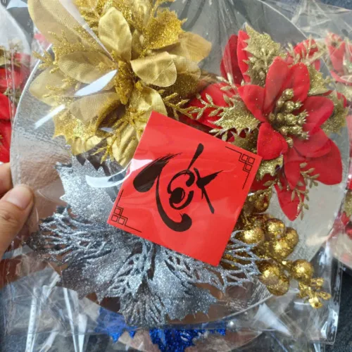 Set Hoa Trang Trí 3 Bông To - Set Hoa Trang Trí Tết