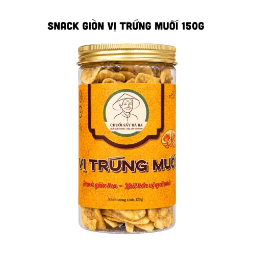 Snack Chuối Sấy Giòn Vị Trứng Muối 125g