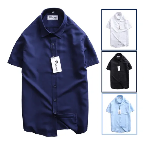 Áo Sơ Mi Nam Tay Ngắn RURUMEN Công Sở Có Size to