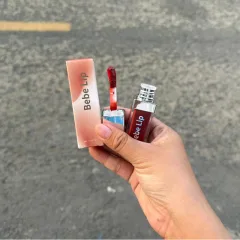 Son Môi Bebe Lip Màu Đỏ Cam - Son Môi Kem Bóng Lì Bebe Lip Chính Hãng