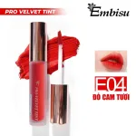 Son Môi Kem Nhung Lì Hàn Quốc Embisu Pro Vel Tint