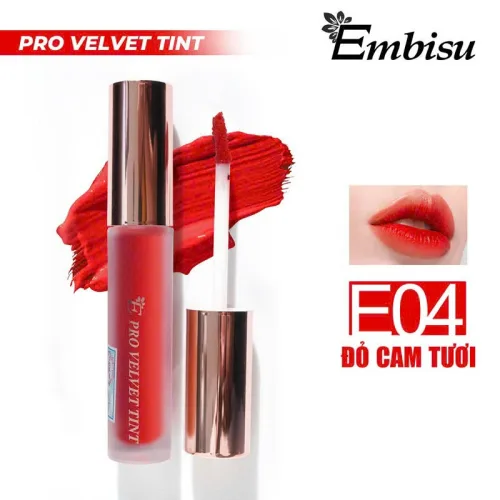 Son Môi Kem Nhung Lì Hàn Quốc Embisu Pro Vel Tint