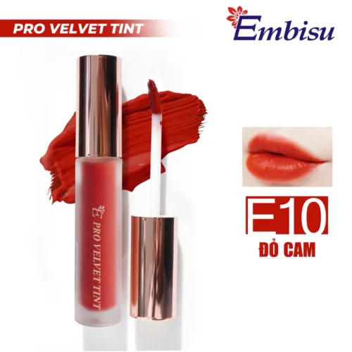Son Môi Kem Nhung Lì Hàn Quốc Embisu Pro Vel Tint