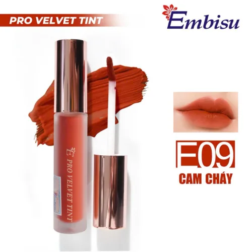 Son Môi Kem Nhung Lì Hàn Quốc Embisu Pro Vel Tint