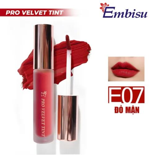 Son Môi Kem Nhung Lì Hàn Quốc Embisu Pro Vel Tint