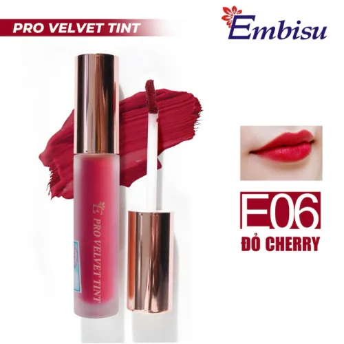 Son Môi Kem Nhung Lì Hàn Quốc Embisu Pro Vel Tint
