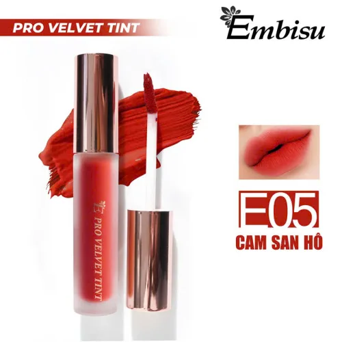 Son Môi Kem Nhung Lì Hàn Quốc Embisu Pro Vel Tint