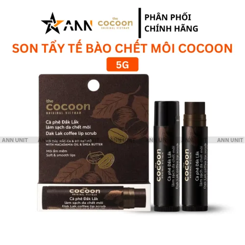 Cocoon Cà Phê Đắk Lắk, son tẩy tế bào chết môi 5g