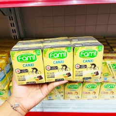 Sữa Đậu Nành FAMI Vị Đường Đen Lốc 6 Hộp (200ml/Hộp)