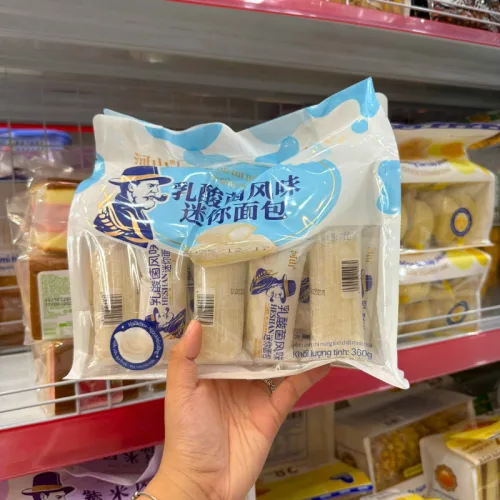 Khám phá Bánh Mì Sữa Chua Nguyên Bản HESHAN - Bánh Sữa Chua Ông Già Mini 360g (Bịch 20 Gói) thuộc nhóm HESHAN