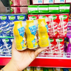 Phân phối sữa Chua Uống FRISTI Hương Đào Lốc 6 Chai (80ml/Chai) - Màu Vàng