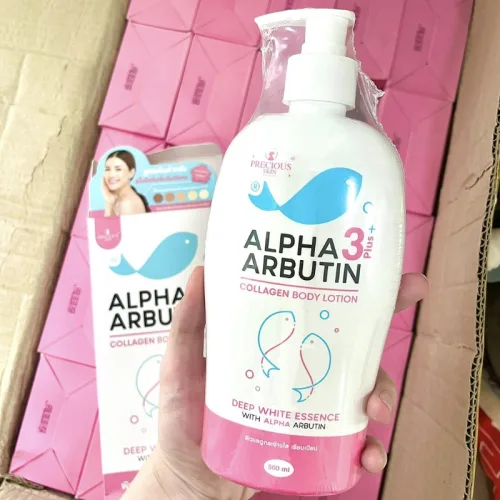 Sữa dưỡng thể Precious Alpha Arbutin 3 Plus + Collagen 500ml