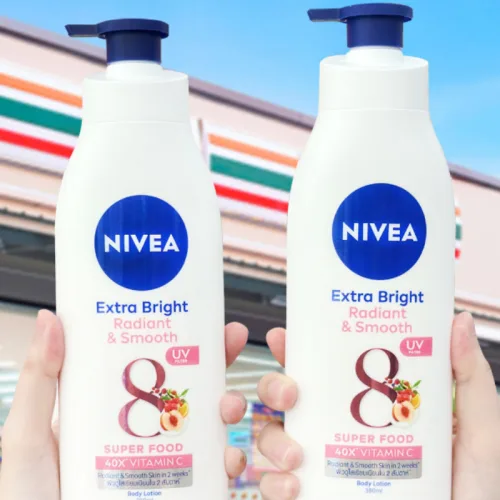 Phân phối sữa Dưỡng Thể Nivea Dưỡng Da Sáng Mịn 350ml Màu Hồng - Ban Ngày