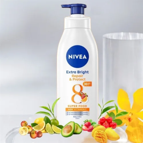 Sữa Dưỡng Thể Nivea Phục Hồi & Chống Nắng 350ml Màu Cam - Ban Ngày