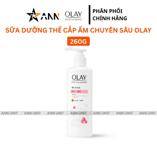 Sữa Dưỡng Thể Olay Body Cellscience Pro B5+ - Sữa Dưỡng Ẩm Chuyên Sâu Với Vitamin Pro B5 + 260g - Màu Hồng