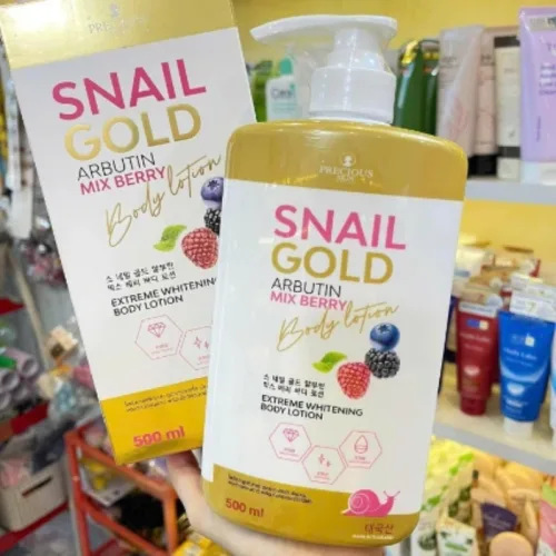 Bảng giá sỉ sữa Dưỡng Thể Precious Skin Thái Lan Snail Gold Arbutin Mixed Berry Hỗ Trợ Dưỡng Sáng Da 500ml