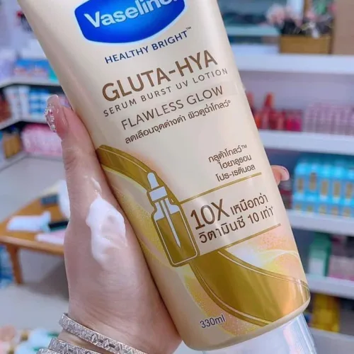 Sữa dưỡng thể Vaseline Healthy Bright Gluta Hya Flawless Glow 330ml