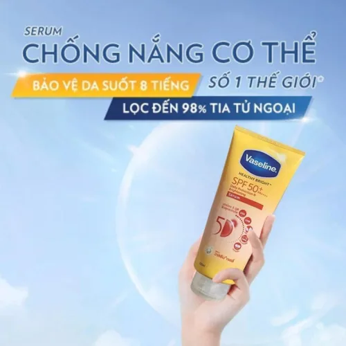 Serum dưỡng thể Vaseline Healthy Bright Daily Protection SPF 50+ 300ml