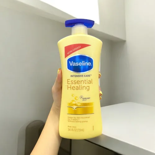 Vaseline Intensive Care Essential Healing, sữa dưỡng thể vàng 725ml