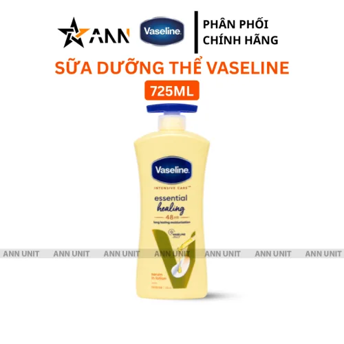 Đánh giá sữa Dưỡng Thể Vaseline Intensive Care Essential Healing Màu Vàng 725ml Phiên Bản Mới - Hàng Xách Tay
