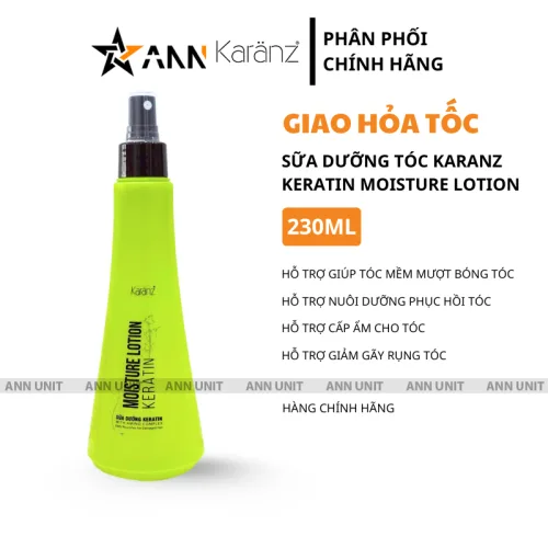 Bảng giá sỉ sữa Dưỡng Tóc Karanz Keratin Moisture Lotion 250ml - Xịt Dưỡng Tóc Keratin Kazan Phương Nghi