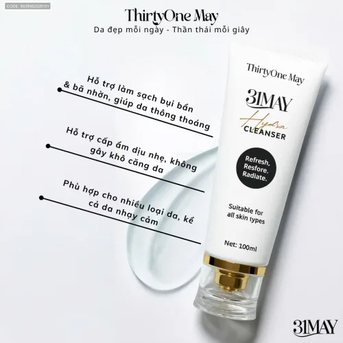 Sữa Rửa Mặt 31may Hydra Cleanser 100ml - Sữa Rửa Mặt Thirty One May
