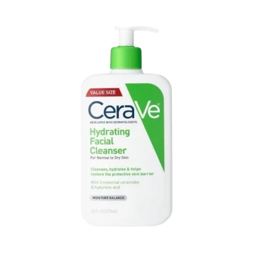 Sữa rửa mặt CeraVe Hydrating Cleanser xanh lá, chai lớn 473 ml