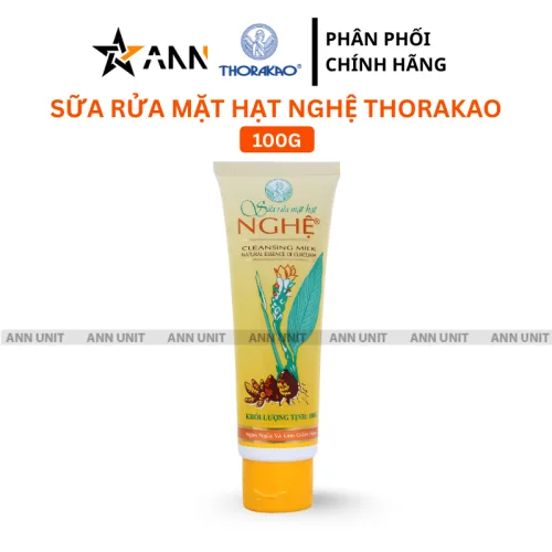 Sữa rửa mặt Thorakao hạt nghệ, quy cách 100 g