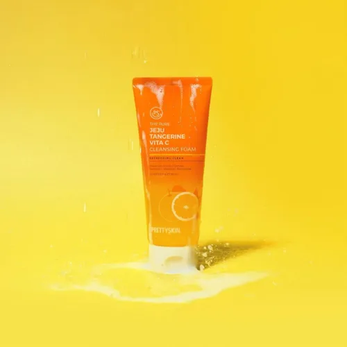 Prettyskin The Pure Jeju Tangerine Vita C 150ml - Sữa Rửa Mặt