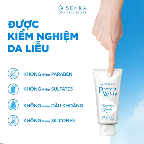 3. Đọc thành phần có ghi nhận, không suy diễn thêm — Sữa Rửa Mặt Senka Perfect Whip