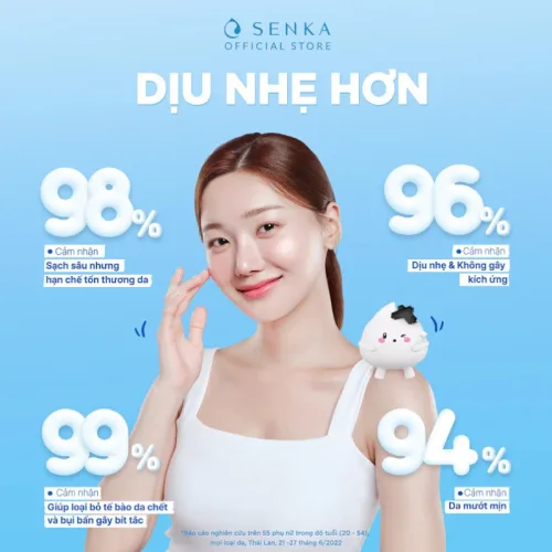 2. Kiểm tra tên phiên bản và quy cách trên bao bì — Sữa Rửa Mặt Senka Perfect Whip