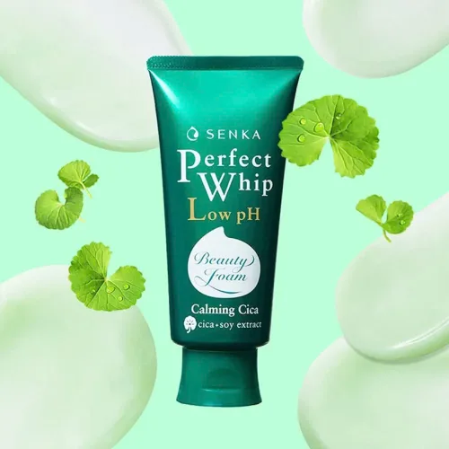 Phân phối sữa Rửa Mặt Senka Perfect Whip Chiết Xuất Rau Má Màu Xanh Lá Dịu Nhẹ Cho Da Nhạy Cảm 100g