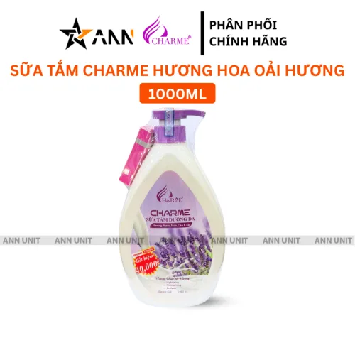 Sữa Tắm Charme Hương Hoa Oải Hương - Sữa Tắm Hương Nước Hoa Charme 1 Lít