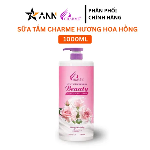 Sữa Tắm Charme Beauty Hương Hoa Hồng 1000ml