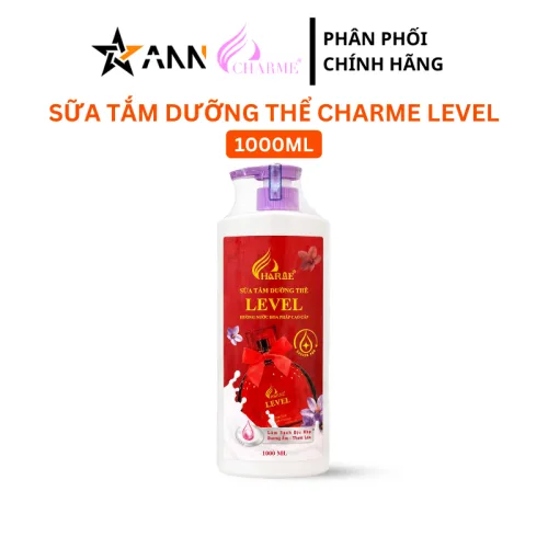 Sữa Tắm Dưỡng Thể Charme Level 1000ml - Sữa Tắm Hương Nước Hoa Pháp Cao Cấp Charme