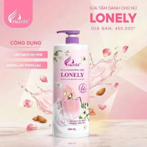Sữa Tắm Dưỡng Thể Charme Lonely 1000ml - Sữa Tắm Hương Nước Hoa Pháp Cao Cấp Charme