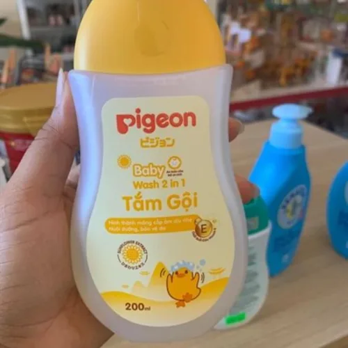 Sỉ sữa Tắm Gội Toàn Thân Cho Bé Hương Hoa Hướng Dương Pigeon 200ml