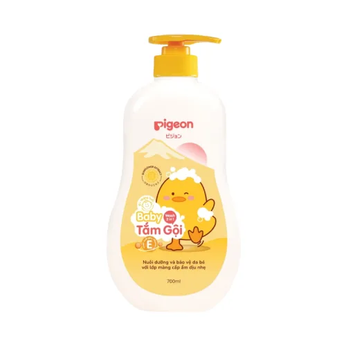 Khám phá Sữa Tắm Gội Toàn Thân Cho Bé Hương Hoa Hướng Dương Pigeon 700ml thuộc nhóm mỹ phẩm pigeon