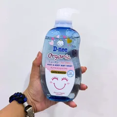 Sữa Tắm Gội Toàn Thân Cho Bé Sơ Sinh Dnee Organic Màu Xanh Dương 380ml