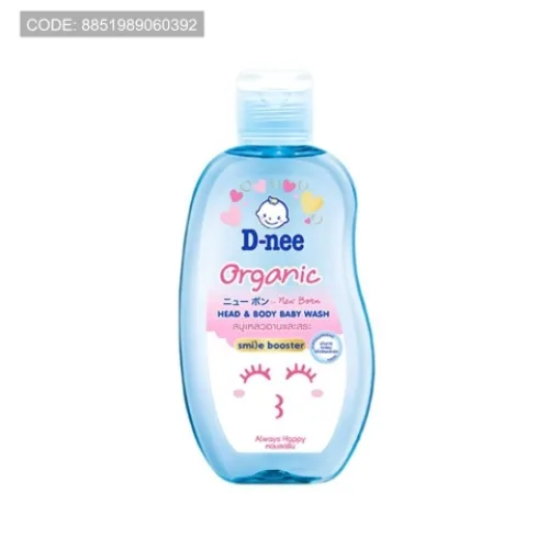 Sữa Tắm Gội Toàn Thân Cho Bé Sơ Sinh Dnee Organic Màu Xanh Dương 380ml