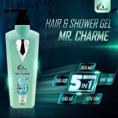 Sữa Tắm Gội Toàn Thân Mr Charme 5 In 1 Dành Cho Nam 500ml