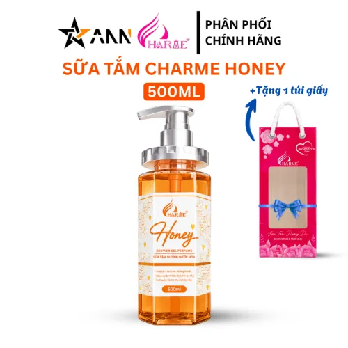 Charme Honey Sữa Tắm Hương Nước Hoa 500ml Dịu Ngọt