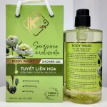 Đánh giá sữa Tắm Kina Hương Nước Hoa Tuyết Liên 900ml - Hỗ Trợ Cấp Ẩm Dưỡng Sáng Da Mịn Màng - Tặng Kèm 1 Bông Tắm