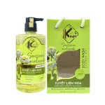 Đánh giá sữa Tắm Kina Hương Nước Hoa Tuyết Liên 900ml - Hỗ Trợ Cấp Ẩm Dưỡng Sáng Da Mịn Màng - Tặng Kèm 1 Bông Tắm