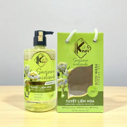 Sữa tắm Kina tuyết liên hoa: nhãn xanh giữa dãy hương