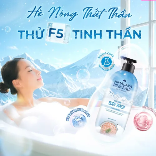 Sữa tắm Himalaya Pink Cool & Freeze muối hồng 500g