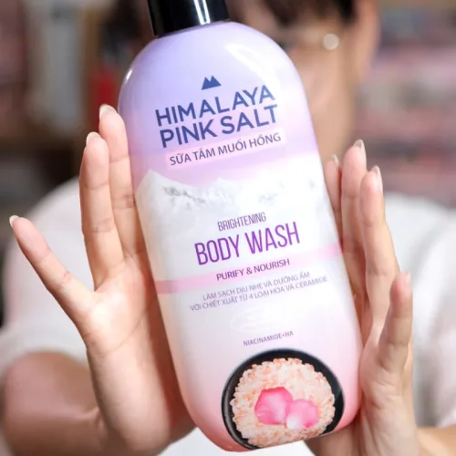 Sữa Tắm Muối Hồng Himalaya Pink Salt Purify & Nourish Làm Sạch Dưỡng Ẩm 500g