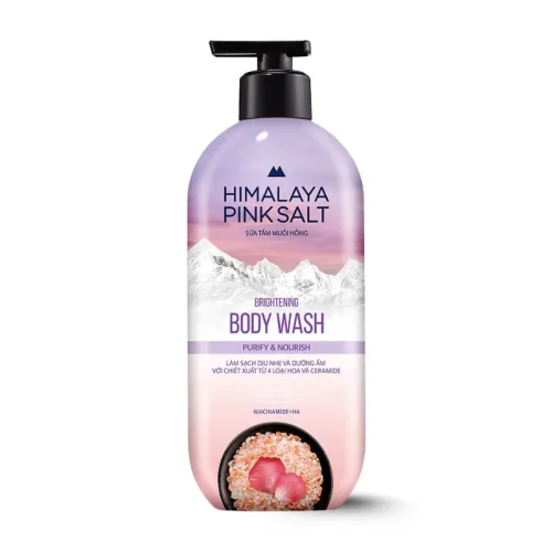 Sữa Tắm Muối Hồng Himalaya Pink Salt Purify & Nourish Làm Sạch Dưỡng Ẩm 500g